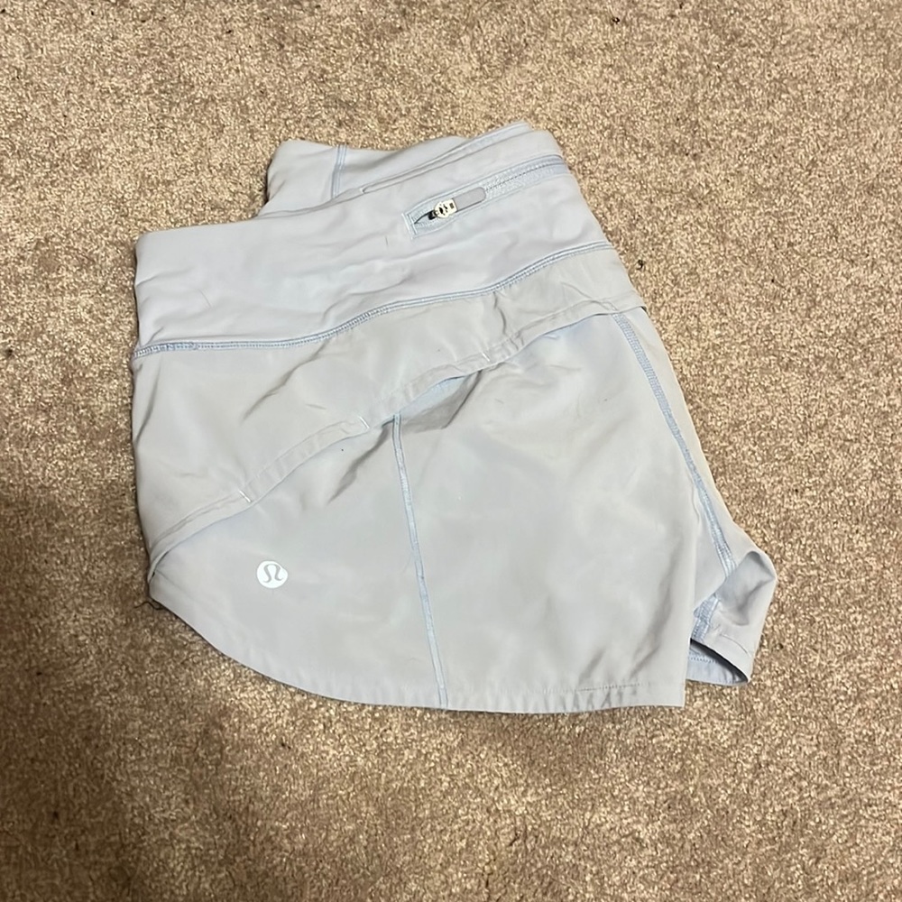light blue lululemon Hotty hot shorts!